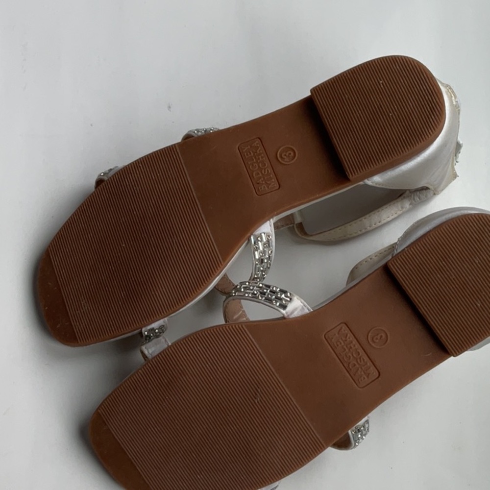 Badgley Mischka Rhinestone Sandals - Picture 6 of 9